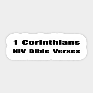 1 Corinthians NIV Bible Verses Sticker